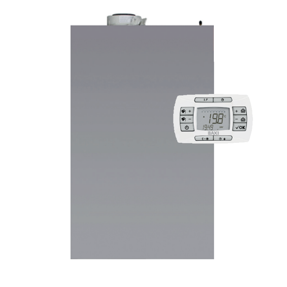 CALDAIA BAXI LUNA IN PLUS 26 GA A CONDENSAZIONE GPL/METANO COMPLETA DI KIT SCARICO FUMI CALDAIA BAXI LUNA IN PLUS 26 GA CONDENS. METANO INCASSO
